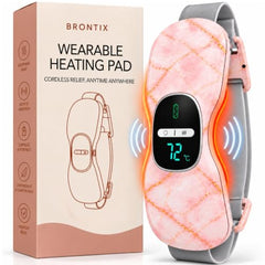 BRONTIX Period Cramp Relief Massager, Cordless Heating Pad