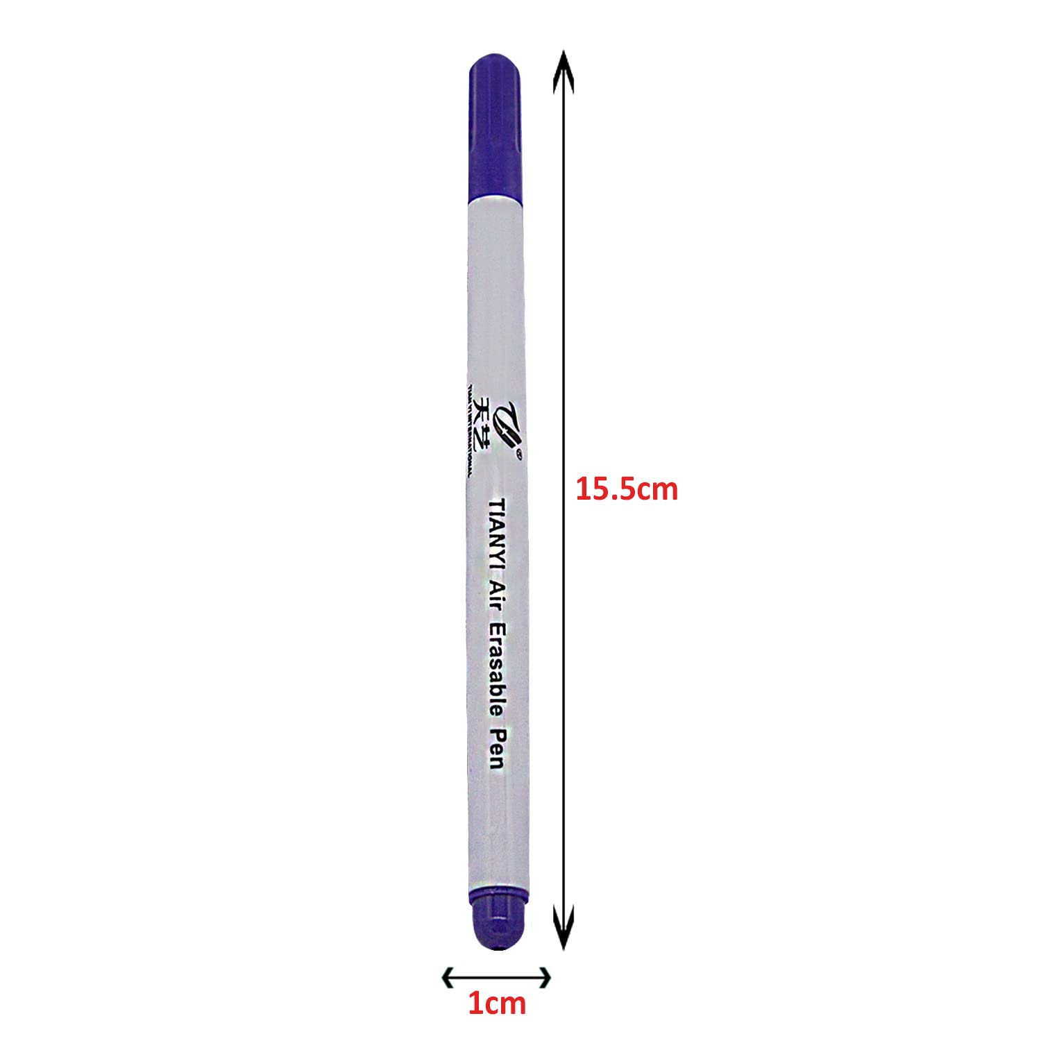 SYGA 12 Piece Air Erasable Pen, Water Erasable Fabric Marking Pens for Fabric, Garment, Leather and Shoes - Blue, Green, Pink, Purple, White and Yellow, 2 Pieces of each colour