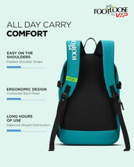FOOTLOOSE by VIP Kinetic 30L Laptop Backpack (15.6"), 2 Compartments, Black