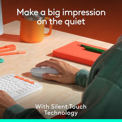 Logitech POP Mouse, Compact and Portable Wireless Bluetooth - Graphite | Compact, Portable, programmable Buttons, Quiet clicks, Easy-Switch for up to 3 Devices, Laptop, Tablet, PC - Rose