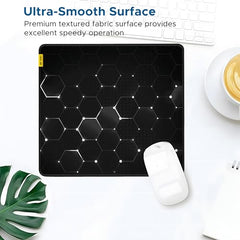 Ant Esports Wolf Mouse Pad 260X210X3mm Anti-fray Stitching, Gaming Mouse Pad Waterproof Surface & Non-Slip Rubber Base Stitched Edges Gaming Mouse Mat for Laptop,Compatible with Laser and Optical Mice