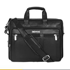 Zipline Laptop bags for men office use | Synthetic Leather laptop bag for Man women, 15.6" compatible Laptop, Macbook, Macbook Pro Messenger Bags for Men & Women (1-Brown Bag)