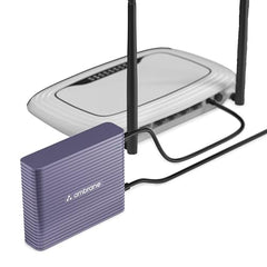 Ambrane Mini Powerbank/UPS 12V WiFi Router Modem, Backup Upto 5 Hours, 3x2000mAh = 6000mAh Battery | Output up to 2A, WiFi Router Power Backup for Electricity Cuts,Portable Ups (CyberVolt 2,Purple)