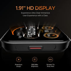 boAt Ultima Regal w/ 2.01”(5.10 cm) Crystal-Clear AMOLED Display, 1000 NITS Brightness,Premium Metal Body, Functional Crown, 100+ Sports Modes, Fitness Smart Watch for Men & Women (Steel Black)