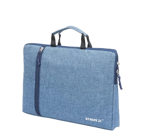 14 inch Laptop Case with Charger Pouch | 2 Components, Sleeve with Handle | for All Type of Notebooks up to 14 inches Lenovo, HP, Dell, Mac Book Pro, Mi, Asus | Laptop Cover Bag, Blue