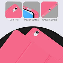 Robustrion Cover for iPad 11th Generation (A16) / 10th Gen Cover Case with [Right Side Pencil Holder] [Auto Sleep Wake] [Soft Back] (2022/2025), Case for iPad 11th 11"/ 10th 10.9" - Yellow