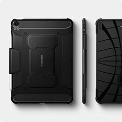 Spigen Flip case for iPad Air 11 inch M4 (2026), iPad Air 11 inch M3/M2 (2025-2024), 10.9 inch 5th/4th Gen (2022/2020), Trifold, Pencil Holder, Full Cover(Liquid Air Folio) - Black