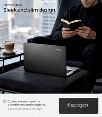 Spigen Urban Fit Designed for New MacBook Pro 14 inch Hard Shell Case with M4/Pro/Max (2024) and M3/M2/M1/Pro/Max (2023-2021) - Black