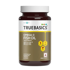 TrueBasics Advanced Multivitamin,60 Tablets + Omega 3 Fish Oil,60 Capsules