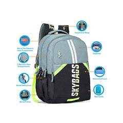 Skybags Pace 30L Laptop Backpack (Upto 15.6"), 3 Compartments, Black