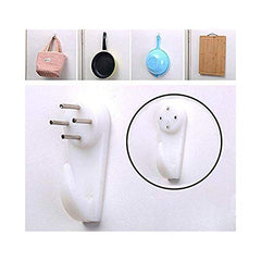 Art Street Hard Plastic 3-Pin Seamless Nail with 2 Spirit Leveler for Photo Frame Wall Picture Frame Hooks Hangers - Set of 25 (White)