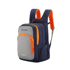 HARISSONS Xeno Travel Laptop Backpack | 40L | Fits 15.6" Laptop | Water-Resistant Dobby PU Polyester | USB Port, Rain Cover, Reflectors, Sternum Strap | Work, College & Commute (Black-Green)