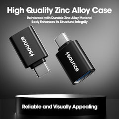 Sounce USB to 3.5mm Female Adapter, USB Headphone Audio Jack External Stereo Sound Cable Cord Splitter for MacBook, Laptop, Linux, PS4, Headset - Grey