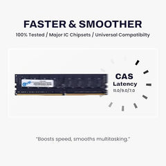 EVM 8GB DDR4 Desktop RAM 3200MHz | Long-DIMM – 1.2V Low Voltage |288-PIN Pin, Intel & AMD Compatible | High-Speed PC Memory Upgrade | 10 Year Warranty (EVMT8G3200U88P)