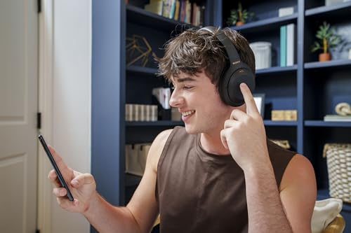 Sony WH-1000XM4 Industry Leading Wireless Noise Cancellation Bluetooth Over Ear Headphones with Mic for Phone Calls, 30 Hours Battery Life, Quick Charge, AUX, Touch Control and Voice Control - Black