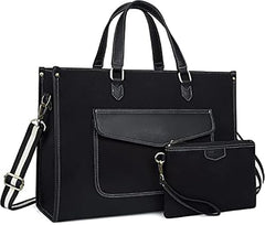Womanix Laptop Tote Bag,14 inch Laptop Bag, Shoulder Bags With Back Trolley Strap, Casual Briefcase, Handbag for Travel, Office, College,Work