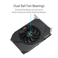 ASUS Dual NVIDIA Geforce RTX 3050 6GB OC Edition Gaming Graphics Card-pci_e_x16 4.0, 6GB GDDR6 Memory, HDMI 2.1, Displayport 1.4A, 2-Slot Design, Axial-Tech Fan Design, 0Db Technology, Steel Bracket