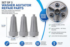 Pack of 9 Pieces Pulsator Roller Jet Compaible for LG kg/6.2kg/6.5kg/7kg/7.5kg/8kg/8.5kg/9kg/9.5kg/10kg/10.5kg /11kg/11.5kg. Semi Automatic Washing Machine Replacement Parts (Pack of 9)
