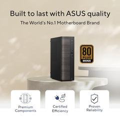 ASUS V501 (2026),Intel Core 5 210H (i5-14th Gen),Intel UHD iGPU, 8GB RAM, 512GB SSD,Windows 11,M365 Basic(1Y)* Office 2024,Black,5.06 Kg,V501SV-05210H008WS,with wired Keyboard & Mouse,Desktop Tower PC