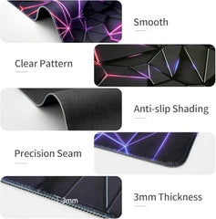 Uniquora Large Desk Mouse Mat, Extended Gaming, Office Keyboard Pad, Waterproof Non-Slip Surface, Stitched Edge Anti-Fray Thick Fabric Rubber Base Mat for Home Laptop Study or Work Setup (Gaming)