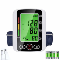 DIVINE SURGICAL Automatic Blood Pressure Monitor DVBP-04 | Large Display, Digital BP Machine with Voice, One-Touch Use, Accurate Cuff Sphygmomanometer, Home BP Monitor for Adults, Elderly, Patients