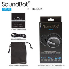 SoundBot SB221-GRY/BLK Wireless Bluetooth Over The Ear Headphone with Mic (Grey/Black)