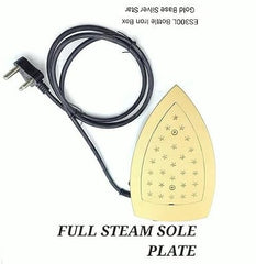 AIPRESS Silver Star ES-300L Industrial Steam Iron 1800W with 4L Water Tank & Teflon Soleplate | Heavy Duty Gravity Feed Steam Iron for Tailoring, Laundry, Boutique & Commercial Garment Pressing