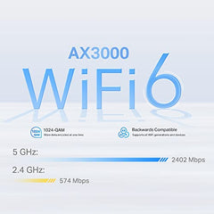 TP-Link Deco X50-PoE(1-Pack) AX3000 Whole Home Mesh WiFi 6 System with PoE Router | Seamless AI | HomeShield | 3000 Mbps Wireless Dual Band | Multi-Gig 2.5 Gbps