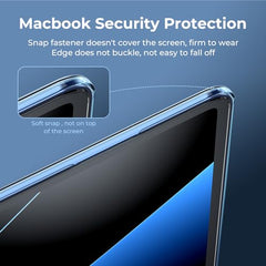 EooCoo Case for MacBook Air 15 inch M5 M4 M3 M2 2026-2023, Sparkly Clear