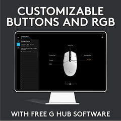 Logitech G102 Light Sync Gaming Mouse with Customizable RGB Lighting, 6 Programmable Buttons, Gaming Grade Sensor, 8K DPI Tracking,16.8mn Color, Light Weight - Black