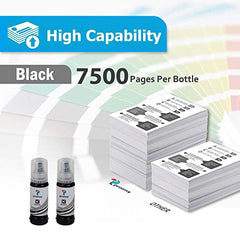 proffisy 001 003 Ink Refill dye Ink Bottle, 4 Colors, High Pages Yield