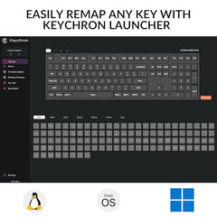 Keychron K10 Pro Wireless Custom Mechanical Keyboard, QMK Programmable Bluetooth 100% Layout with Silent Red Switch White Backlight Compatible with Mac Windows Linux