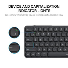 Rapoo 9010M Multi Device Wireless & Bluetooth Keyboard & Mouse Combo, White