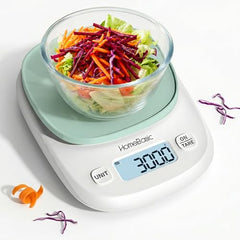 HomeBasic Digital Kitchen Weighing Scale 5kg | Food Weighing Machine, Weight Scale for Food, ±1g Accuracy, Multi-Units (g/oz/lb/ml), Tare Function, Waterproof Platform for Cooking, Baking & Diet