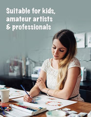 A4 Drawing Book, 34 Pages (29.5 x 21 cm), 100 GSM White Paper, Pack of 3 | Soft Blund, Sketch Book for Kids, Students and Artists | Thick Pages Suit Pencils, Crayons, Colour pens, Paints