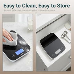 Themisto TH-WS20 Digital Kitchen Weighing Scale Stainless Steel (5Kg)