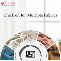 SINGER STEAMINATOR 8 Bar 2600 W Steam Generator Iron | 100 g/min Continuous Steam | 1.5L Water Tank | Ceramic Soleplate | Vertical Steam | Auto Shut-Off | Heavy Duty | ISI Certified | 2 Years Warranty