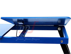 DDS Dream Decor Shoppee Wood Portable Laptop Table Adjustable Height With 1 Drawer (Blue)
