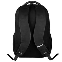BIGBERRY Rodeo 2.0 Leatherite Faux Leather Laptop Backpack for Men & Women | Water Resistant 2 Compartment Casual Daypack | 15.6 Inch Laptop Bag for Office, College, Travel & Daily Use, Navy Blue