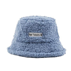 SYGA Wool Embroidered Warm Winter Hat for Women Hat Style Bucket-HatFluffy Warm (Above 15Years) Khaki