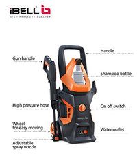 [2026 Enhanced Edition] IBELL WIND55 High Pressure Car Washer, 1800W Motor, 140 Bar Car Washer High Pressure Gun, 7.8 L/Min Flow, 5M Hose, Portable Pressure Washer, Incl 11 Accessories