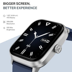 boAt Storm Blaze Smartwatch in Premium Metal Finish with Advanced BT Calling, Functional Crown, 1.83'' (4.64 cm) HD Display, IP68 Waterproof, HR, Sleep, Stress & SPO₂ Tracking, SOS (Cool Grey)