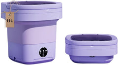 ZYNTO 11LPortable Mini Washing Machine, Foldable Washing Machine Top Load Fully Automatic with 3 Modes Spinner and Dryer, Semi Automatic Bucket Washer for Travel, Home, Baby Clothes (Multi) (STANDARD)