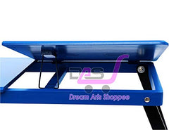 Dream Arts Shoppee Laptop Table Adjustable Foldable with one Drawer (Black)
