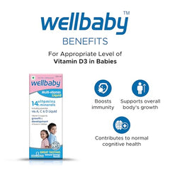Wellbaby Multivitamin Liquid for Baby (Pack of 3)