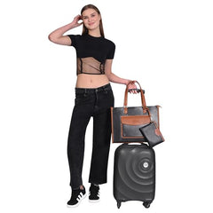 Womanix Laptop Tote Bag,14 inch Laptop Bag, Shoulder Bags With Back Trolley Strap, Casual Briefcase, Handbag for Travel, Office, College,Work