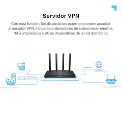 TP-Link Archer C50 AC1200 Dual Band Wireless Cable Router, Wi-Fi Speed Up to 867 Mbps/5 GHz + 300 Mbps/2.4 GHz, Supports Parental Control, Guest Wi-Fi, VPN (Black)