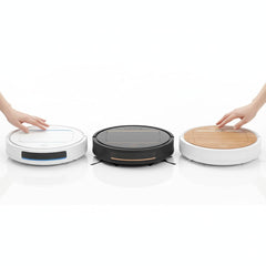 Drumstone Robot Vacuum Cleaner Automatic Smart Floor Sweeping Mopping Machine Self Charging Robotic Cleaner Low Noise Anti-Fall Anti-Collision Sensors Home Cleaning Robot for Dust Pet Hair Dirt