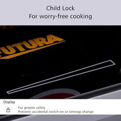 Hawkins Futura Single Induction Hob, 2000-W Cooktop with 20 Power Settings, Precise Time Setting Intervals, Child Lock, Black (FIC1A1)