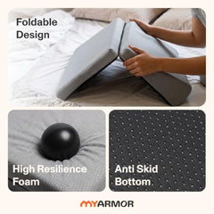 MY ARMOR Meditation Cushion for Sitting | 6 Month Warranty | Extra Large | Meditation Seat for Yoga, Foldable, Portable, Meditation Pillow, Sitting Cushion for Floor, 51x50 CM Extra Large